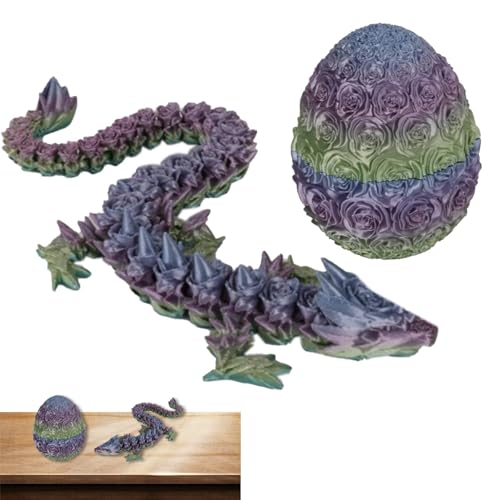 Eelogoo 3D Gedrucktes Drachenei Geheimnisvolle Drachen Spielzeug, 3D Gedruckter Beweglicher Drachen Spielzeug Ostern Geschenke Kinder, Überraschung Easter Dracheneier Wohnkultur von Eelogoo