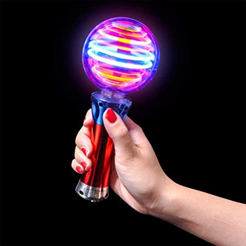 Eeneme Leuchtender drehender Zauberstab für Kinder, rotierendes LED-Spielzeug, LED-Leuchtstab, Feenstab, sensorisches Spielzeug, Geburtstagsgeschenk für Kinder von Eeneme