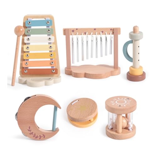 Eeuye Musikspielzeug für Kinder, Früherziehung, Hörübungen, Musikinstrumentenspielzeug für Kinder, Wolkenklavier-Set von Eeuye