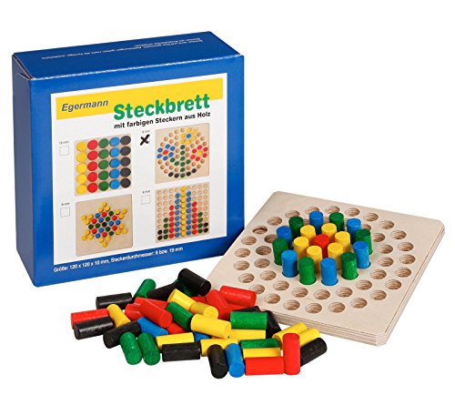 Unbekannt 10IT4250364602235IT10 Egermann EH223/231 - Steckspielbrett Holzsteckspiel Kreis, Kleinkindspielzeug von Egermann