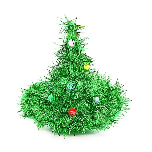 Eghunooye Singende und tanzende elektrische Weihnachtsmütze Neuheit Weihnachtsmütze für Partyzubehör Urlaubsdekorationen (Stil 7, Einheitsgröße) von Eghunooye