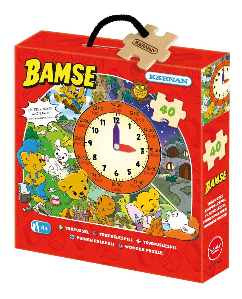 Kärnan Holzpuzzle Bamse Uhr 40 Teile von Egmont Kärnan