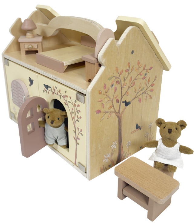 Egmont Toys Puppenhaus mit Bären, Holz Egmont Toys Puppenhaus mit Bären, Holz von Egmont Toys