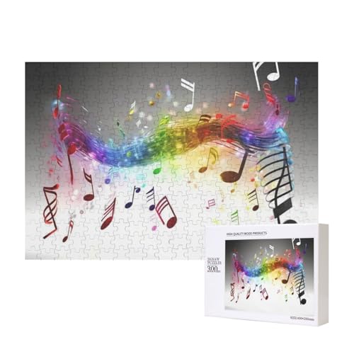 Springende Musiknoten drucken,300 Teile Holzpuzzle Familienspiel Puzzles für Erwachsene Teenager Heimdekoration Springende Musiknoten drucken,300 Teile Holzpuzzle Familienspiel Puzzles für Erwachsene Teenager Heimdekoration von EgoMed