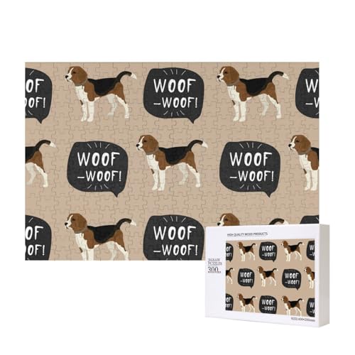 Wau, Beagle,300 Teile Holzpuzzle Familienspiel Puzzles für Erwachsene Teenager Heimdekoration Wau, Beagle,300 Teile Holzpuzzle Familienspiel Puzzles für Erwachsene Teenager Heimdekoration von EgoMed