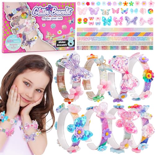 Geschenk Mädchen 5 6 7 8 9 Jahre: Bastelset Kinder ab 6-10 Jahre Armbänder Selber Machen Kinder Spielzeug ab 5-8 Jahre Basteln Mädchen Geschenke 6-7-8-9-10 Jahre Armband Set für Mädchen Geschenkideen von Eichhoo