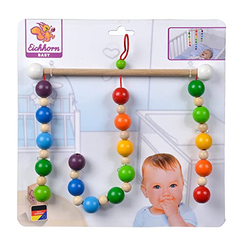 Eichhorn - Baby Mobile mit Kugeln, 20x20 cm, bunt, aus 100 Prozent FSC zertifiziertem Buchenholz, ab 0 Monaten, 100017051 von Eichhorn