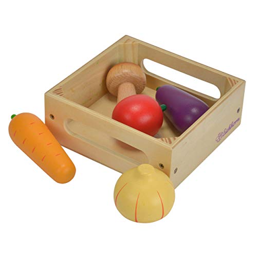 Eichhorn Simba 100003735 - Holzbox mit Gemüse, Kinder-Rollenspiele von Eichhorn