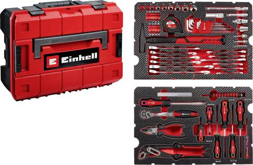 Einhell E-CASE 370570 Werkzeugkoffer bestückt 80teilig (B x H x T) 44.4 x 32.9 x 13.1cm von Einhell