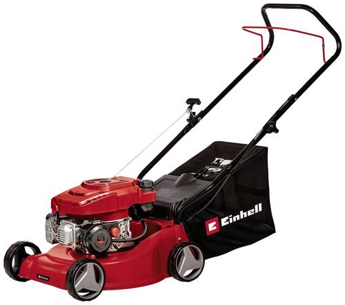 Einhell GC-PM 40/2 Benzin Rasenmäher Softgriff, Höhenverstellbarer Griff mit Klappfunktion, mit Sc von Einhell