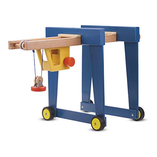 New Classic Toys 10930 Wooden Crane, Containerkran, 570 x 295 x 360mm von New Classic Toys