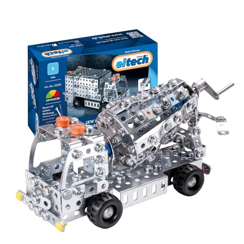 Eitech Metallbaukasten 00282 - Betonmischer, 340 Bauteile, Kipplaster ca. 20,5 cm, Konstruktionsspielzeug für Kinder ab 8 Jahren, Bastelset für Jungen und Mädchen Eitech Metallbaukasten 00282 - Betonmischer, 340 Bauteile, Kipplaster ca. 20,5 cm, Konstruktionsspielzeug für Kinder ab 8 Jahren, Bastelset für Jungen und Mädchen von Eitech