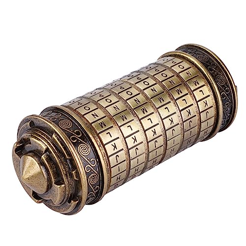 Da Vinci Code, Cryptex Schloss Klassischer Rätselbox für Geldgeschenke Cryptex Rätsel und Puzzle für Weihnachten Valentinstag und Geburtstag Freunde und Bekannte Da Vinci Code, Cryptex Schloss Klassischer Rätselbox für Geldgeschenke Cryptex Rätsel und Puzzle für Weihnachten Valentinstag und Geburtstag Freunde und Bekannte von Ejoyous