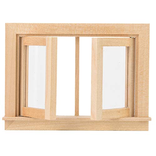 Ejoyous 1:12 Puppenhaus Möbel, Miniatur Holzfenster Doppel Fenster Simulation Miniatur Möbel Mini Puppenhaus Zubehör Spielzeug für Mädchen und Kleinkinder Ejoyous 1:12 Puppenhaus Möbel, Miniatur Holzfenster Doppel Fenster Simulation Miniatur Möbel Mini Puppenhaus Zubehör Spielzeug für Mädchen und Kleinkinder von Ejoyous