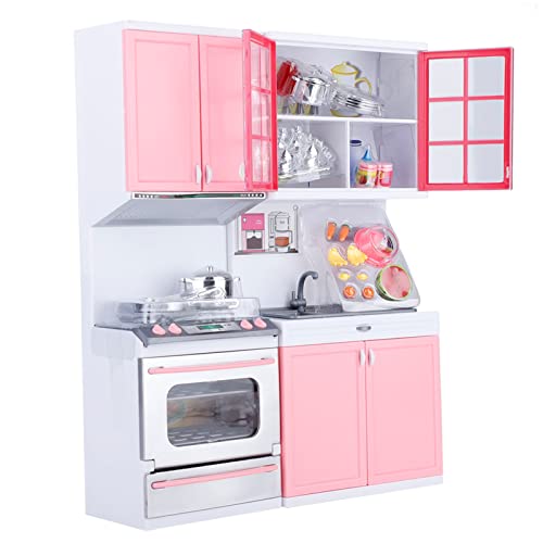 Küchenspielset mit Sound und Licht, Kinderküche Set mit Backofen, Mikrowelle, Geschirrspüler für Mädchen, Hausgeschenke für von Ejoyous