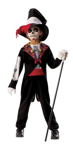 El Día de los Muertos Der Tag der Toten - Kostüm Catrin Boy Inf, Mehrfarbig (Rubies 700466-M) von Rubie's