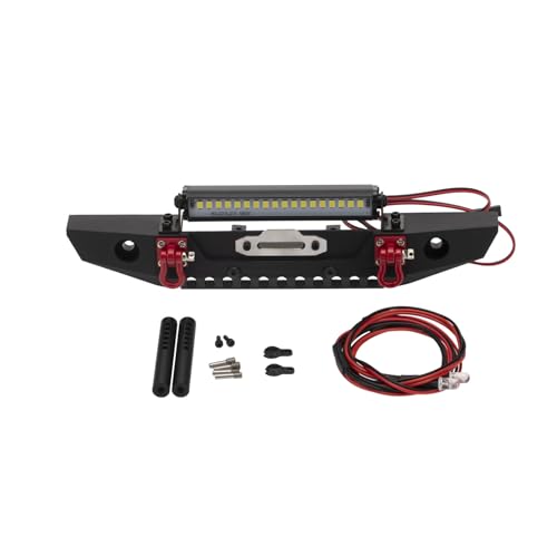 Eladcncmc 1:10 C Crawler Frontstoßstange & Schrauben LED Lampe Einfache Modellauto Spielzeug Ersatzteil TRXA4 SCX10 90046 von Eladcncmc