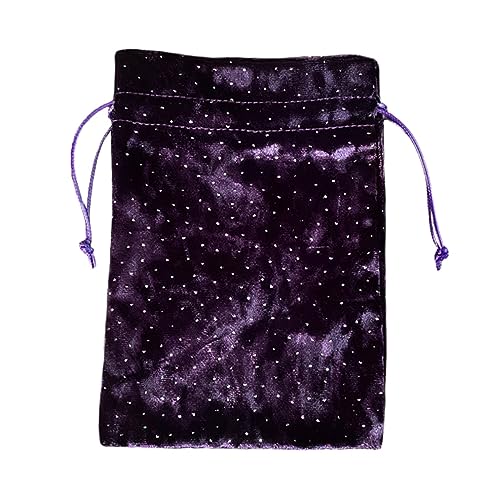 Eladcncmc Divinations Tarot Karten Würfel Tasche Hochzeitstasche Tischdecke Orakel Kartenspiel Tasche Schmuckaufbewahrung Kordelzug Tarot Tasche von Eladcncmc