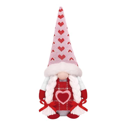 Eladcncmc Valentinstag Zwerge Dekoration Mr/Mrs Gnome Figur Einzigartige Wahl Liebesgeste Puppen Handgemachtes Paar von Eladcncmc