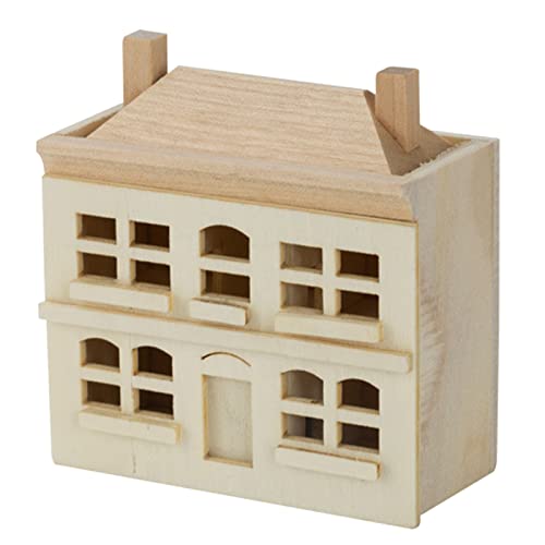 Holz kleines Haus Modell dekorative Ornament Haushalt für Kinder Mädchen Jungen Hochzeit Festival Geschenk von Eladcncmc