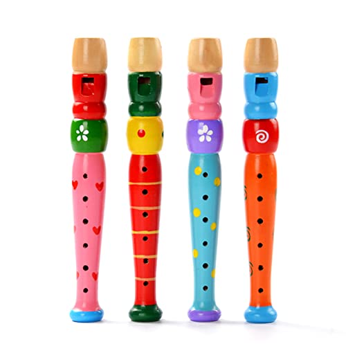 Kurze Holzflöte Für Kinder Holzblasinstrument Früherziehung Musik Spielzeug 6-Loch Recorder Holzflöte von Eladcncmc