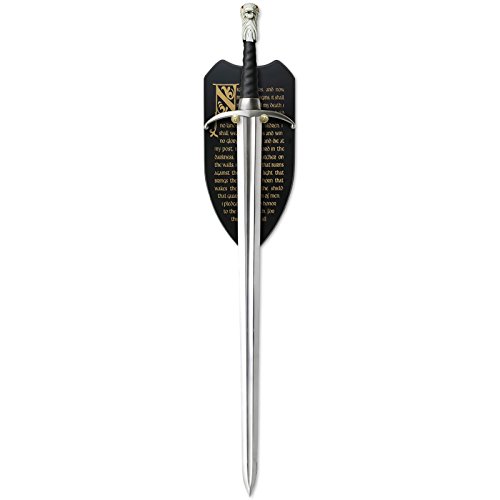 Elbenwald Game of Thrones Longclaw Schwert von Jon Snow zur Deko limitiert mit Wandplatte von Elbenwald