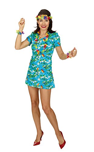 Elbenwald Hawaii Kleid Karibik Gr. 36 38 zum Südsee Hula Party Kostüm für Damen von Elbenwald
