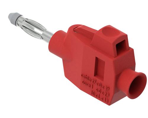 Electro PJP 1064-PRO-CD1-R Bananenstecker Stecker, gerade Stift-Ø: 4mm Rot 1St. von Electro PJP