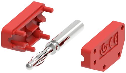 Electro PJP 215-CD1-R Bananenstecker Stecker, gerade Stift-Ø: 2mm Rot von Electro PJP