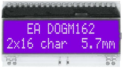 DISPLAY VISIONS 7-Segment-Anzeige Blau 5.57mm 3.3 V, 5V Ziffernanzahl: 2 EADOGM162B-A von DISPLAY VISIONS