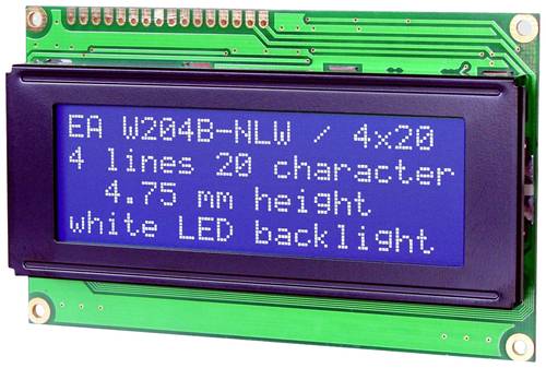 DISPLAY VISIONS 7-Segment-Anzeige Blau-Weiß 4.75mm 3.3V Ziffernanzahl: 4 von DISPLAY VISIONS