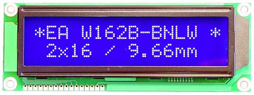 DISPLAY VISIONS 7-Segment-Anzeige Blau-Weiß 9.66mm 3.3 V, 5V Ziffernanzahl: 2 EAW162B-BNLW von DISPLAY VISIONS