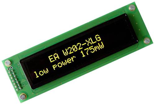 DISPLAY VISIONS OLED-Display Gelb-Grün 5.55mm 3.3 V, 5V Ziffernanzahl: 2 EAW202-XLG von DISPLAY VISIONS