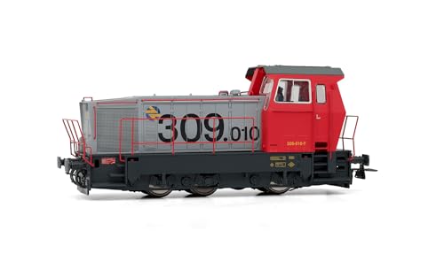 Electrotren HE2014 RENFE, Diesel-Rangierlokomotive 309, rot-graue Lackierung, Ep; v-Lok – Diesel von Electrotren