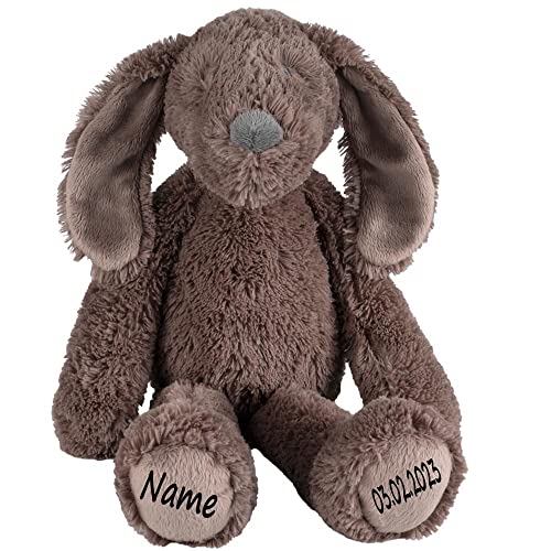 Elefantasie Personalisierter Hund Stofftier – Kuscheltier mit Name und Geburtsdatum, Individuelles Hündchen als Geschenk für Kinder Elefantasie Personalisierter Hund Stofftier – Kuscheltier mit Name und Geburtsdatum, Individuelles Hündchen als Geschenk für Kinder von Elefantasie