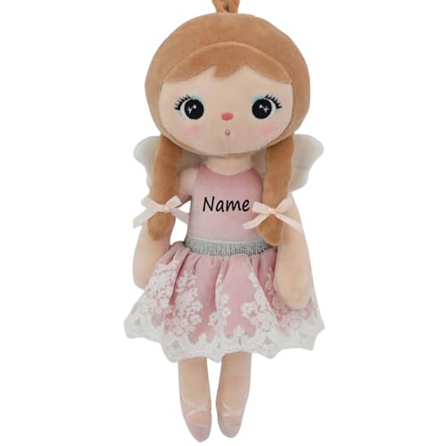 Elefantasie Personalisierte Stoffpuppe Ballerina mit Name Bedruckt Kuschelpuppe mit gesticktem Gesicht 30cm von Elefantasie