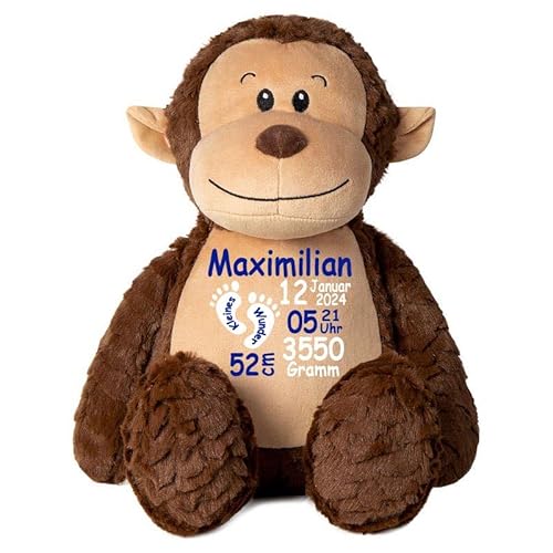 Elefantasie Stofftier AFFE braun mit Name personalisiert Kuscheltier für Kinder Flauschiges Plüschtier 40cm Motiv Füßchen Elefantasie Stofftier AFFE braun mit Name personalisiert Kuscheltier für Kinder Flauschiges Plüschtier 40cm Motiv Füßchen von Elefantasie