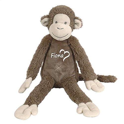 Elefantasie Stofftier AFFE mit Namen personalisiert Geschenk 30cm braun von Elefantasie