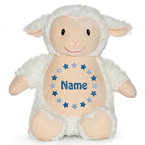 Elefantasie Stofftier mit Name Bestickt Kuscheltier Schaf personalisiert Sternkreis von Elefantasie