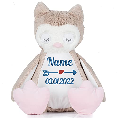 Stofftier mit Name Bestickt Kuscheltier Eule personalisiert Pfeil Stofftier mit Name Bestickt Kuscheltier Eule personalisiert Pfeil von Elefantasie