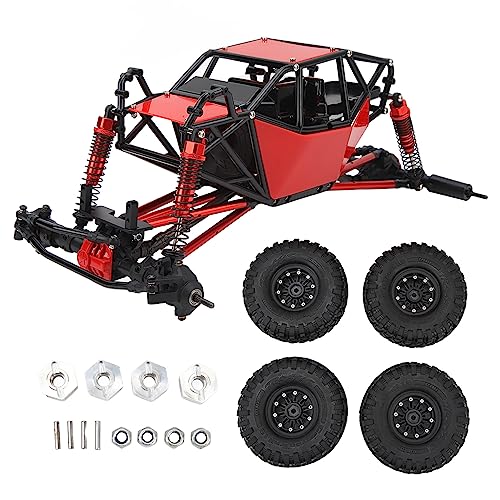 Elelif RC Rock Climber, Chassis 310 mm Radstand mit Rad für Axial SCX10 90046 1/10 Ferngesteuertes Auto, Modellzubehör ﻿ von Elelif