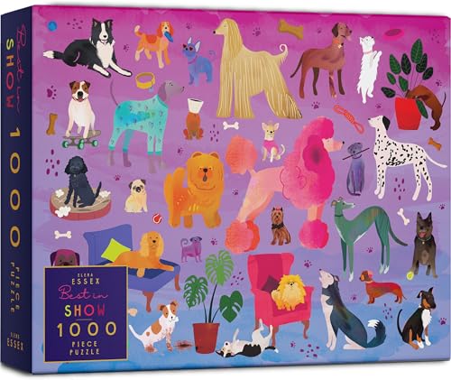 Elena Essex Puzzle 1000 Teile - Best in Show/Puzzle Erwachsene/Puzzel/Puzzle 1000 / Lustiges Tier Hunde-Puzzle/puzzlegröße 70 x 50 cm von Elena Essex