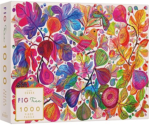 Elena Essex Puzzle 1000 Teile - Fig Tree/Puzzle Erwachsene/Puzzel/Puzzle 1000 / Buntes florales Vogel Puzzle/puzzlegröße 68 x 49 cm von Elena Essex