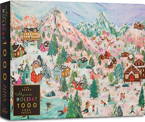Elena Essex Weihnachtspuzzle 1000 Teile - Alpine Holiday/Puzzle 1000 Teile/Alpin Urlaub/Schneebedeckter Berg Winter Skiurlaub Familie Puzzle Weihnachten/Puzzlegröße 70 x 50 cm Elena Essex Weihnachtspuzzle 1000 Teile - Alpine Holiday/Puzzle 1000 Teile/Alpin Urlaub/Schneebedeckter Berg Winter Skiurlaub Familie Puzzle Weihnachten/Puzzlegröße 70 x 50 cm von Elena Essex
