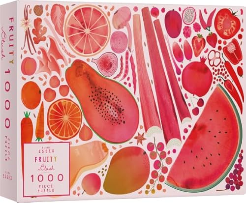 Elena Essex Puzzle 500 tiele - Cat in The Window, Juicy Feast (Fruity Blush) von Elena Essex