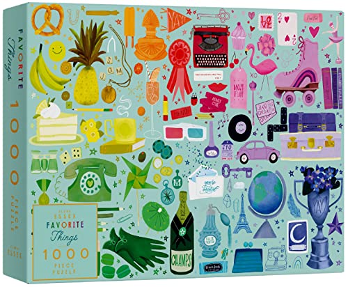 Elena Essex Puzzle Erwachsene - Favorite Things/Puzzle 1000 Teile Erwachsene/Puzzel/Puzzle für Erwachsene/Farbverlauf Puzzle/Puzzlegröße 70 x 50 cm von Elena Essex