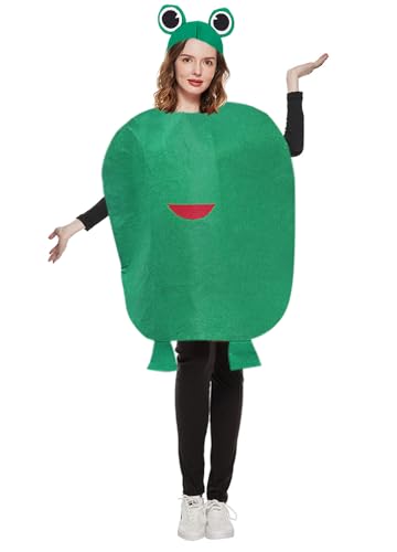 Elenint Unisex Kostüm Obst Gemüse Pflanze Set Ärmelloses Oberteil Rock für Halloween Weihnachten Karneval Kostüm Party Crossdressing von Elenint