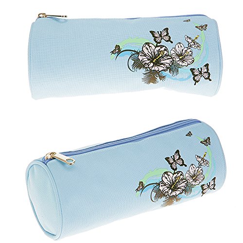 Elephant Mäppchen Select Schlamperrolle Faulenzer Etui | Butterfly Love - Schmetterling Hellblau von Elephant