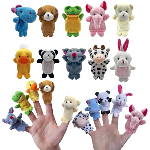 10 Stück Fingerpuppen Baby Mitgebsel Kindergeburtstag Finger Plüschtier Set Jungen Und Mädchen Geschenke Für Oster Und Kinderpartyfingerpuppen, Fingerpuppen Baby, Fingerpuppen Für Kinder, Fingerpuppe von ElevaPulse