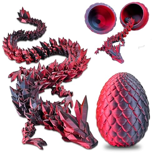 3D Gedrucktes Drachenei Geheimnisvolle Drachen Spielzeug, Drachenei, 3D Drache, Dragon, Drachenei Mit Drache, 3D Drache Im Ei, Home Office Decoration Desk Toy Easter Basket Filler Gift von ElevaPulse